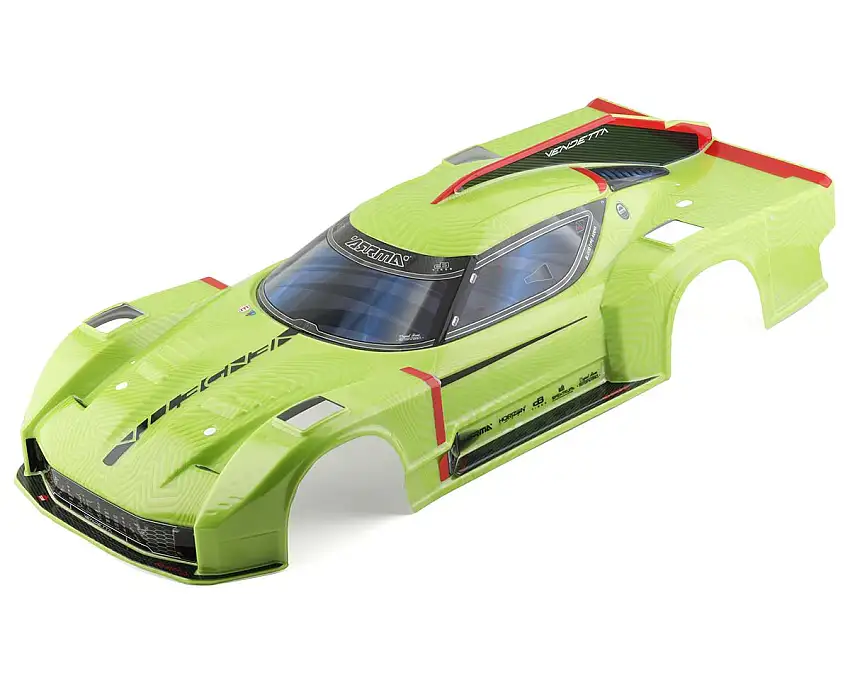Arrma Vendetta 4X4 3S BLX Pre-Painted Body Set (Green)