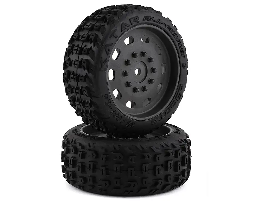 Arrma DBoots Katar 35/085 2.4 Pre-Mounted Tires (2) (Grey) w/14mm Hex