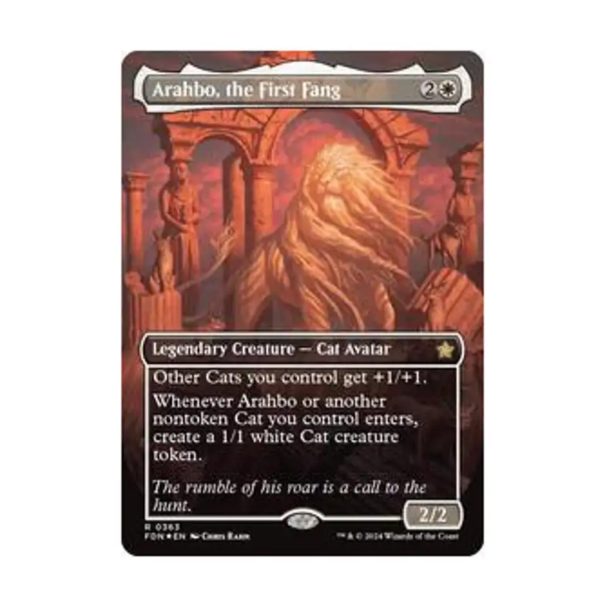 Arahbo, the First Fang (Borderless) (Mana Foil) (R) (Foil)