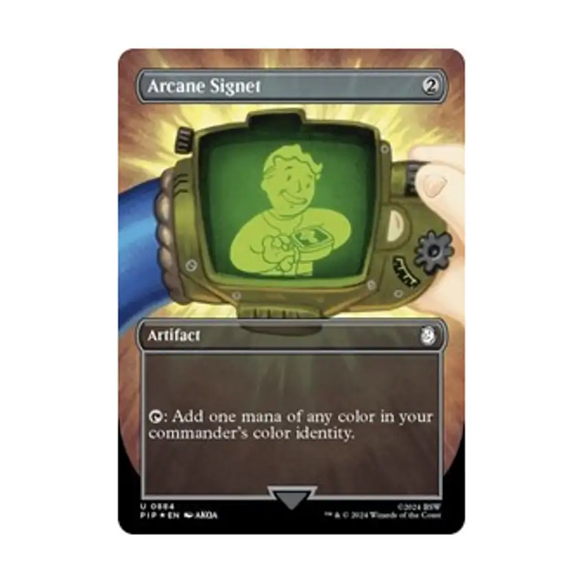Arcane Signet (Borderless) (Surge Foil) (U) (Foil)