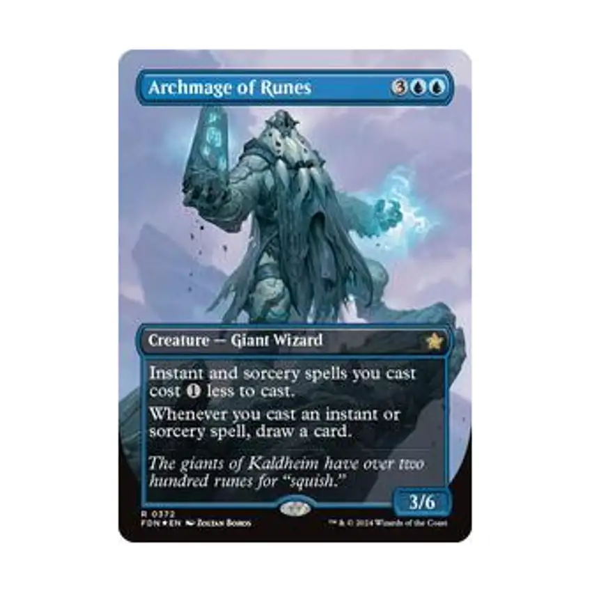 Archmage of Runes (Borderless) (Mana Foil) (R) (Foil)