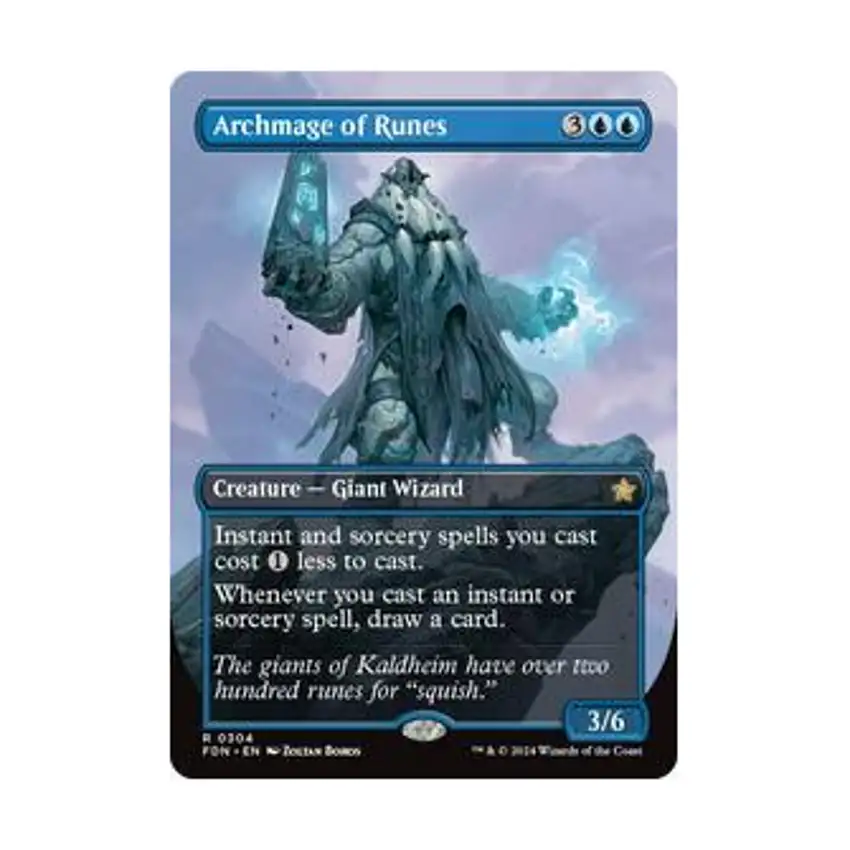 Archmage of Runes (Borderless) (R) (Foil)