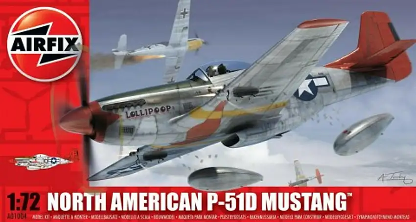 P51D Mustang Fighter 1/72 Airfix