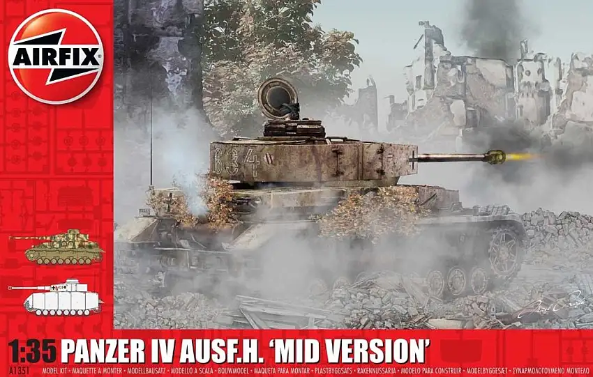 Panzer IV Ausf H Mid Version Tank 1/35 Airfix