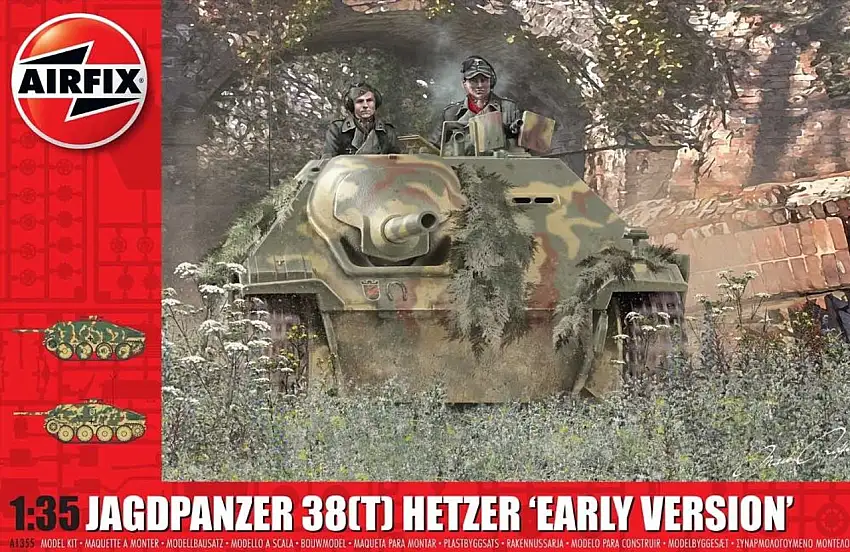 Jagdpanzer 38(t) Hetzer Early Version Tank 1/35 Airfix