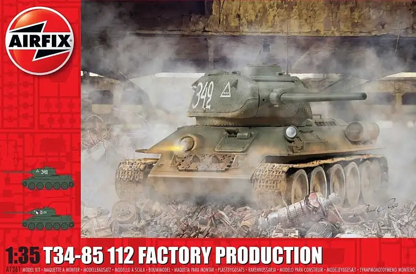T34-85 112 Factory Production Tank 1/35 Airfix