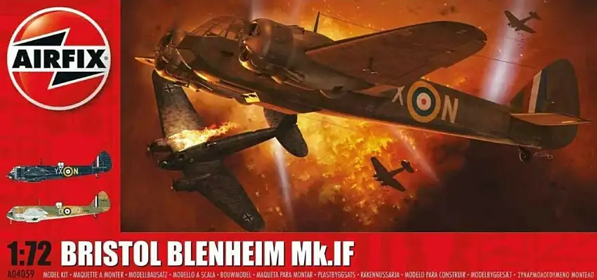Bristol Blenheim Mk IF Aircraft 1/72 Airfix