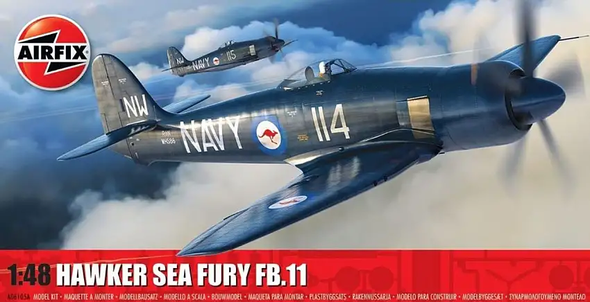 Hawker Sea Fury FB II Fighter 1/48 Airfix