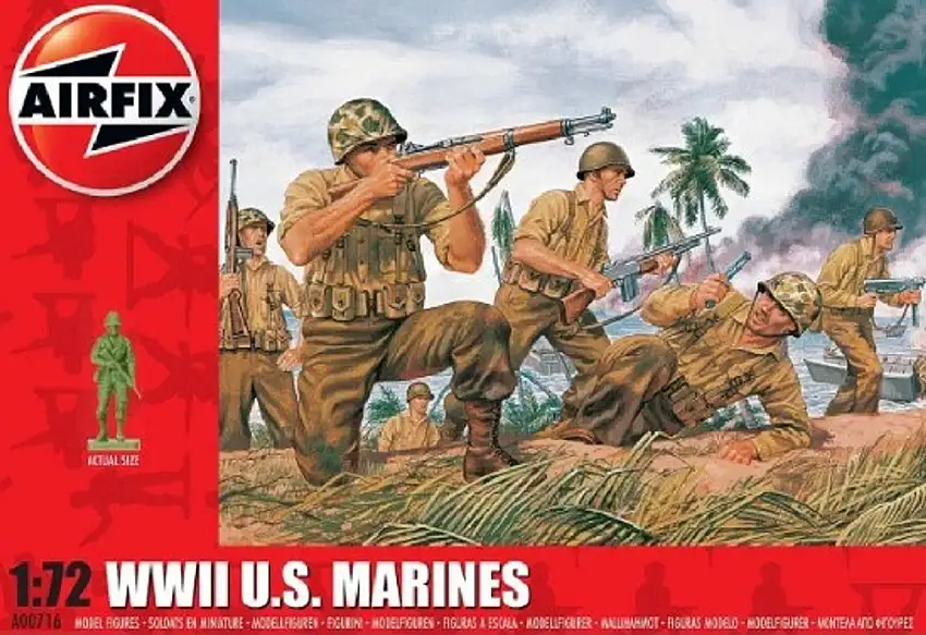 WWII US Marines Figure Set (45) 1/72 Airfix