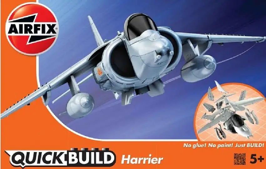 Quick Build Bae Harrier Aircraft (Snap) Airfix