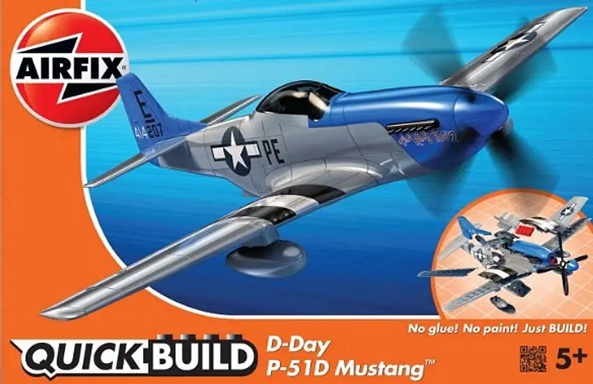 Quick Build P51D Mustang D-Day Fighter (Snap) Airfix