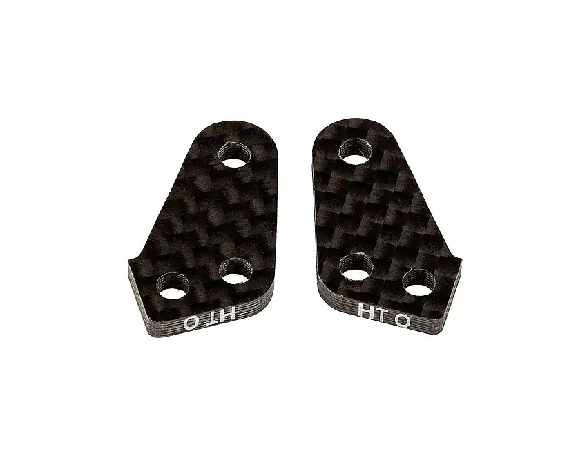 Team Associated RC10B74.1 Factory Team Carbon Fiber HT +0 Steering Block Arms