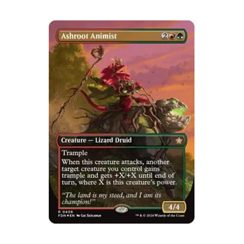 Ashroot Animist (Borderless) (Mana Foil) (R) (Foil)