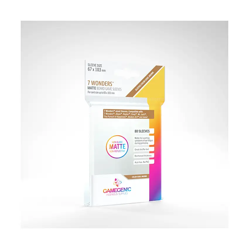 Matte Sleeves - 7 Wonders (80)