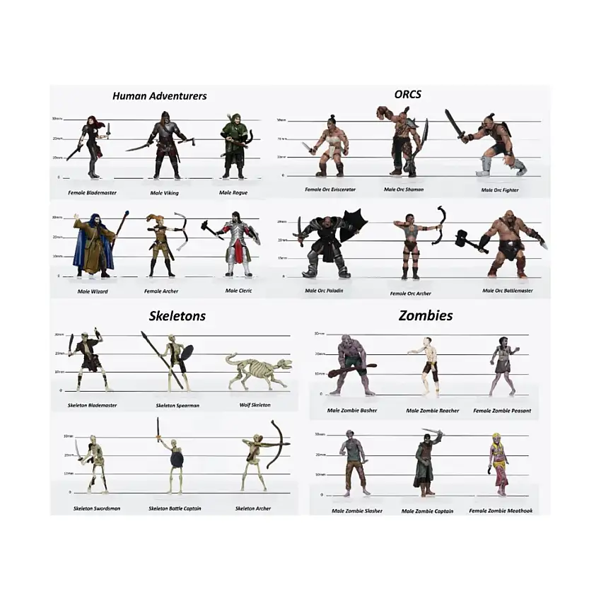 Assorted Pack of 10 Characters & Creatures