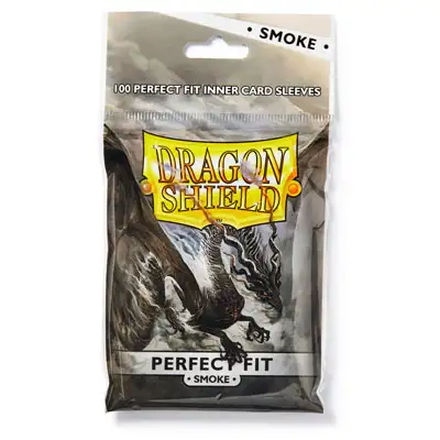 Dragon Shield Sleeves: Perfect Fit - Smoke (100)