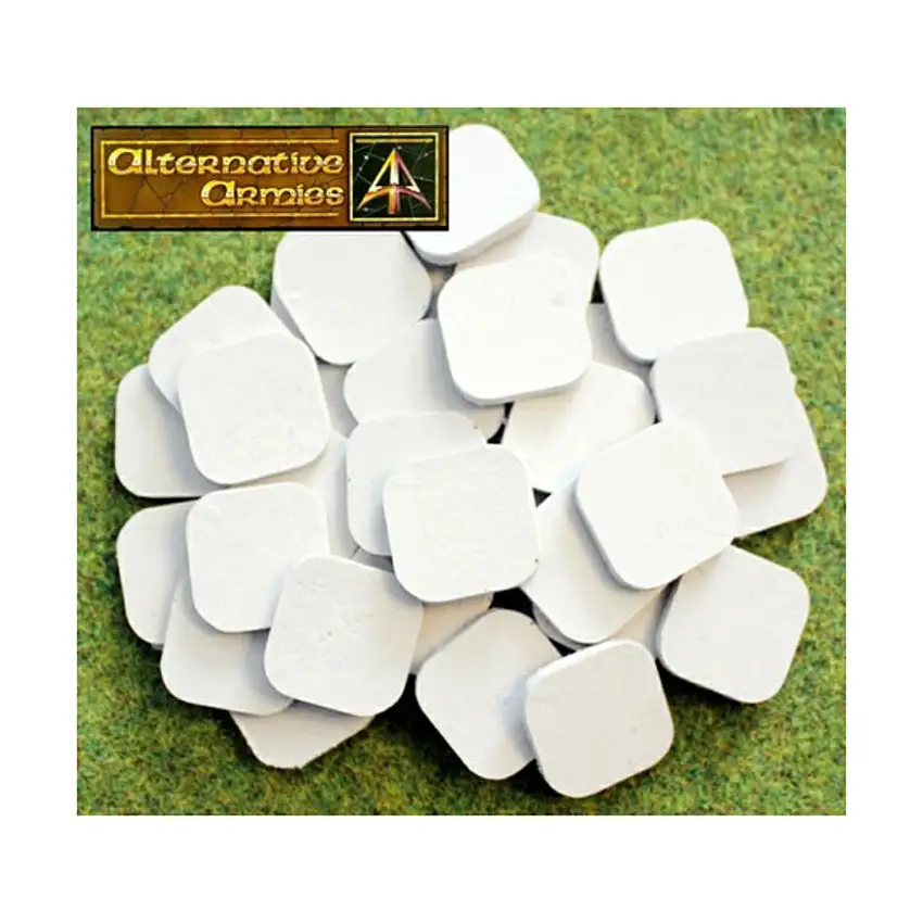 25mm Square Cartouche Bases