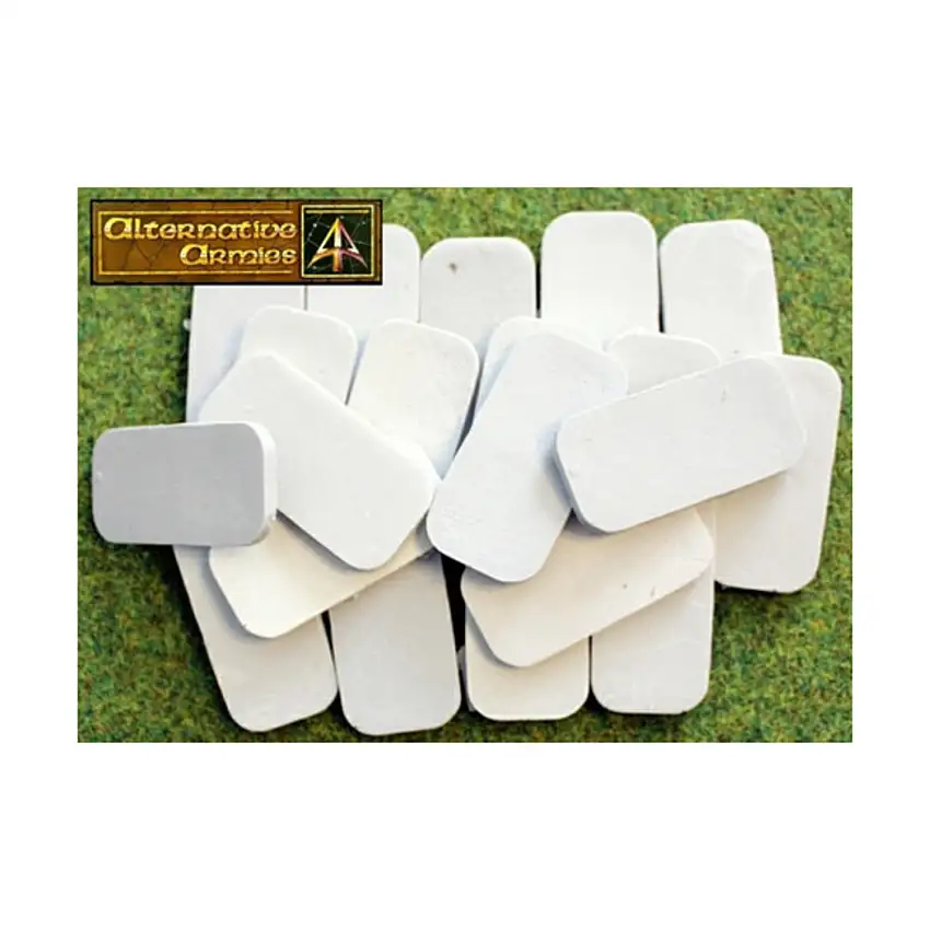 50x25mm Rectangle Cartouche Bases