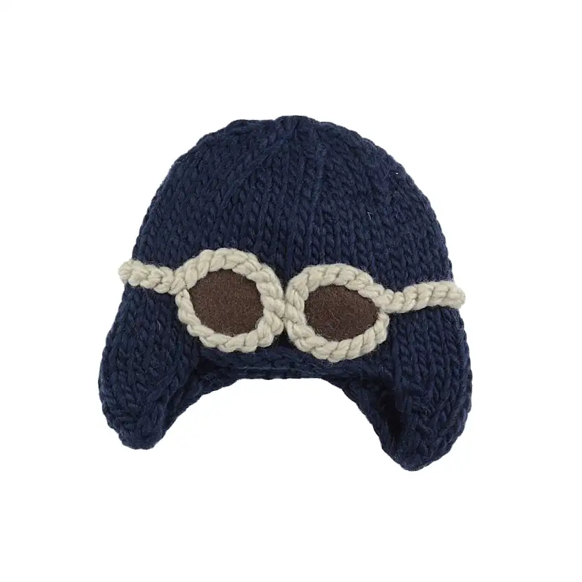 Wilbur Aviator With Goggles Knit Hat