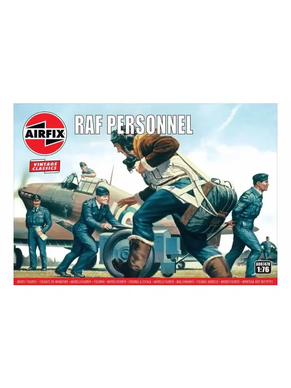 Airfix A00747V RAF Personnel 1/76 Scale Plastic Model Figures