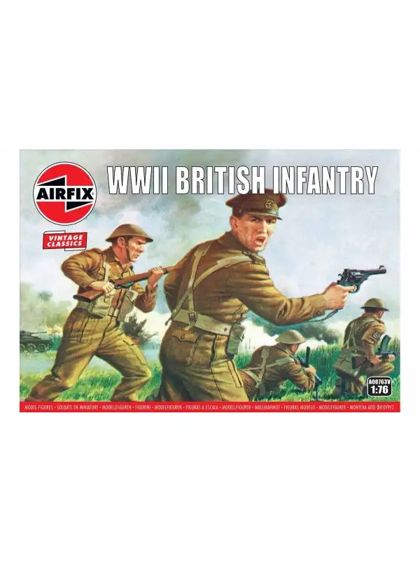 Airfix A00763V WWII British Infantry 1/76 Scale Plastic Model Figures