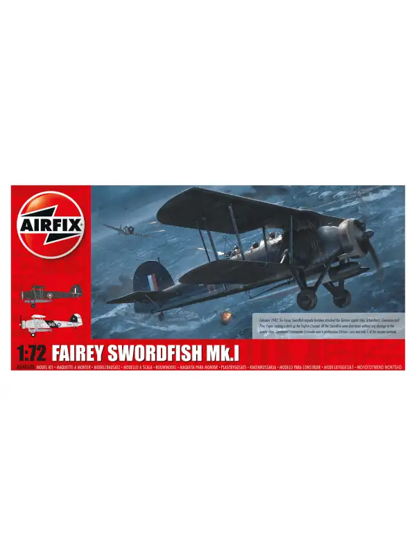 Airfix A04053B Fairey Swordfish Mk 1 'Channel Dash 80th' 1/72 Scale Model Kit