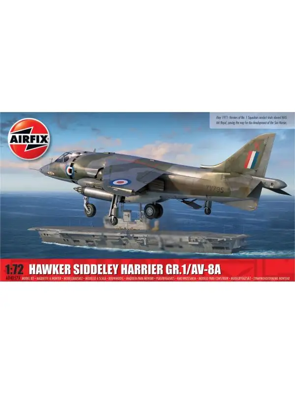Airfix A04057A Hawker Siddeley Harrier GR1 AV-8A 1/72 Scale Plastic Model Kit