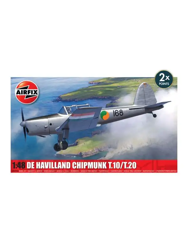 Airfix A04105A de Havilland Chipmunk T.10/T.20 1/48 Scale Plastic Model Kit