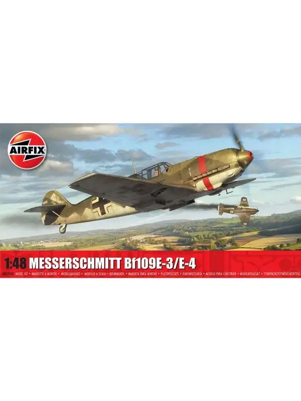 Airfix A05120C Messerschmitt Bf109E-3 E-4 1/48 Scale Plastic Model Kit