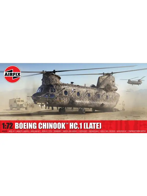 Airfix A06024 Boeing Chinook HC.1 (Late) 1/72 Scale Plastic Model Kit