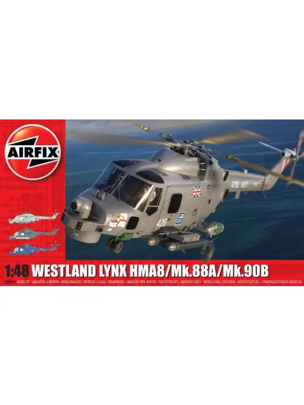 Airfix A10107A Westland Lynx Mk 88A HMA 8 Mk 90B 1/48 Scale Plastic Model Kit