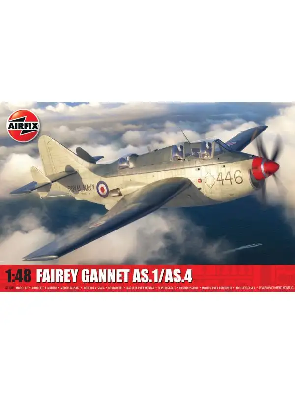 Airfix A11007 Fairey Gannet AS.1/AS.4 1/48 Scale Plastic Model Kit Open Box