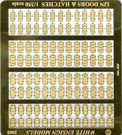 White Ensign Models 3518 1/350 IJN Doors & Hatches (over 100pcs in 5 styles) (D)