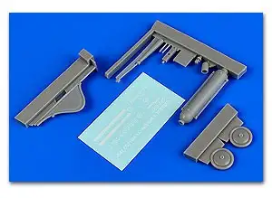 Aerobonus 480147 1/48 USAF Flightline 50lb. CO2 Wheeled Extinguisher (D)