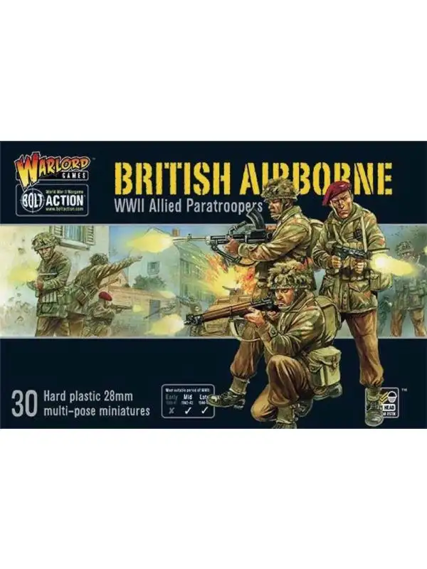 Bolt Action British Airborne Multipose Figures