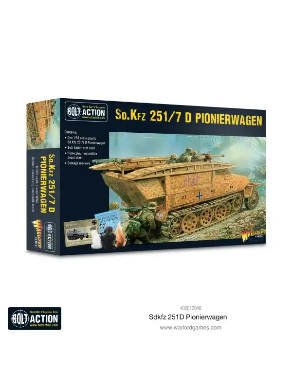 Bolt Action German Sd.Kfz 251/7 D Pionierwagen Half-Track