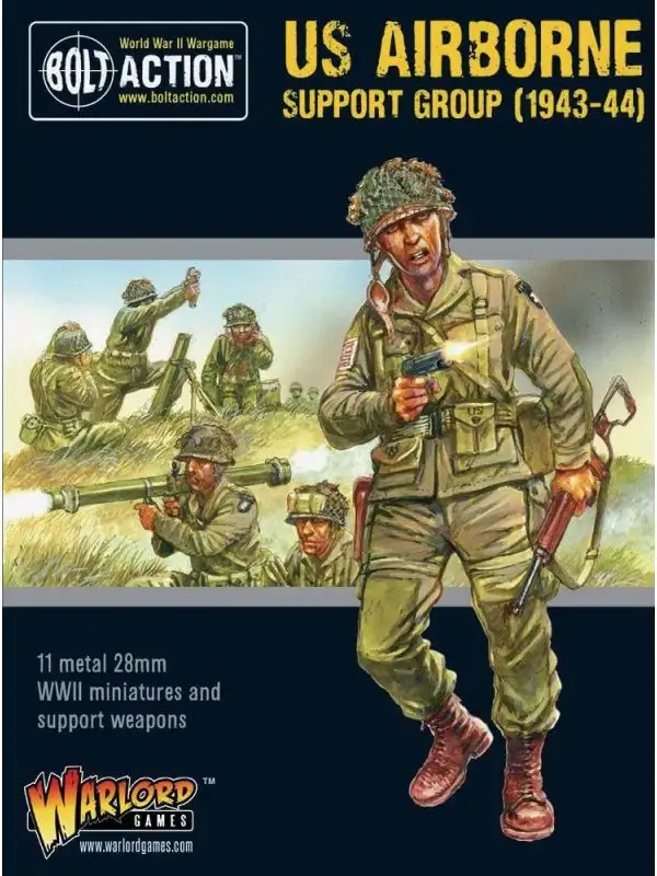 Bolt Action US Airborne Support Group Multipose Figures