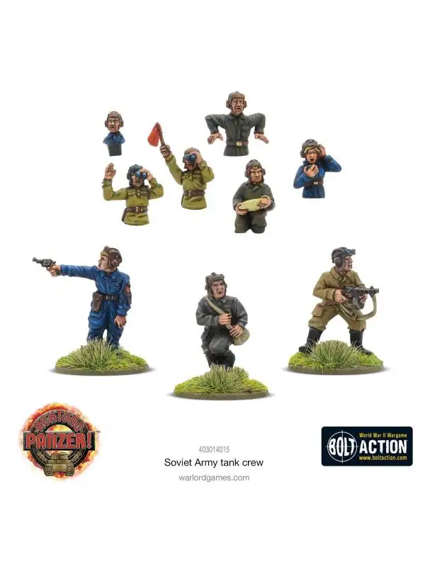 Bolt Action Soviet Army Tank Crew Figures