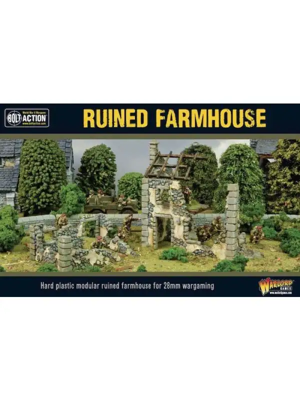 Bolt Action Ruined Farmhouse Gaming Terrain