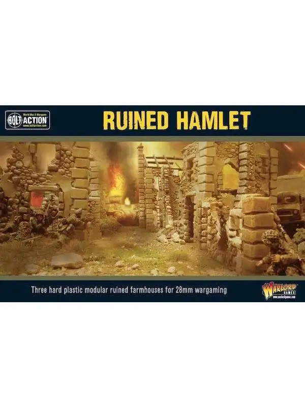 Bolt Action Ruined Hamlet Gaming Terrain