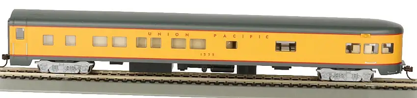 85Â’ Smooth-Side Observation w/Lighted Interior Union Pacific #1575 HO Scale Bachmann