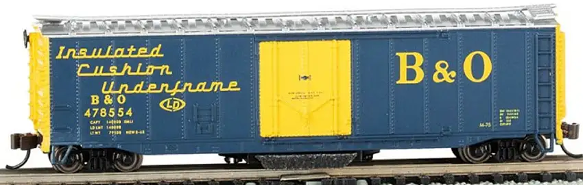 Track Cleaning 50' Plug Door Boxcar Baltimore & Ohio N Scale Bachmann Trains