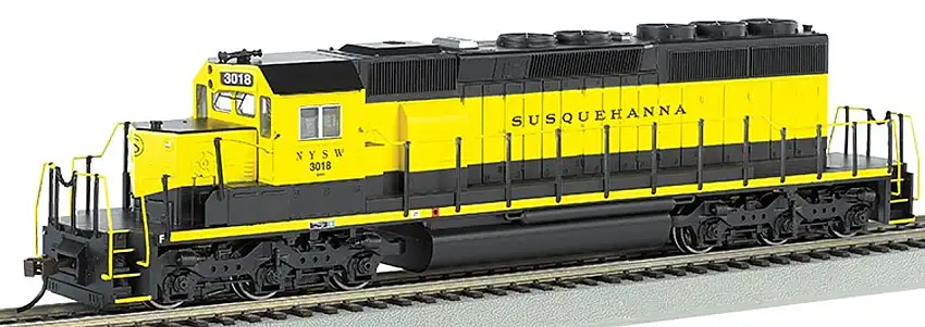 New York, Susquehanna & Western #3018 EMD SD40-2 Diesel Locomotive (DCC Equipped) HO Bachmann Trains