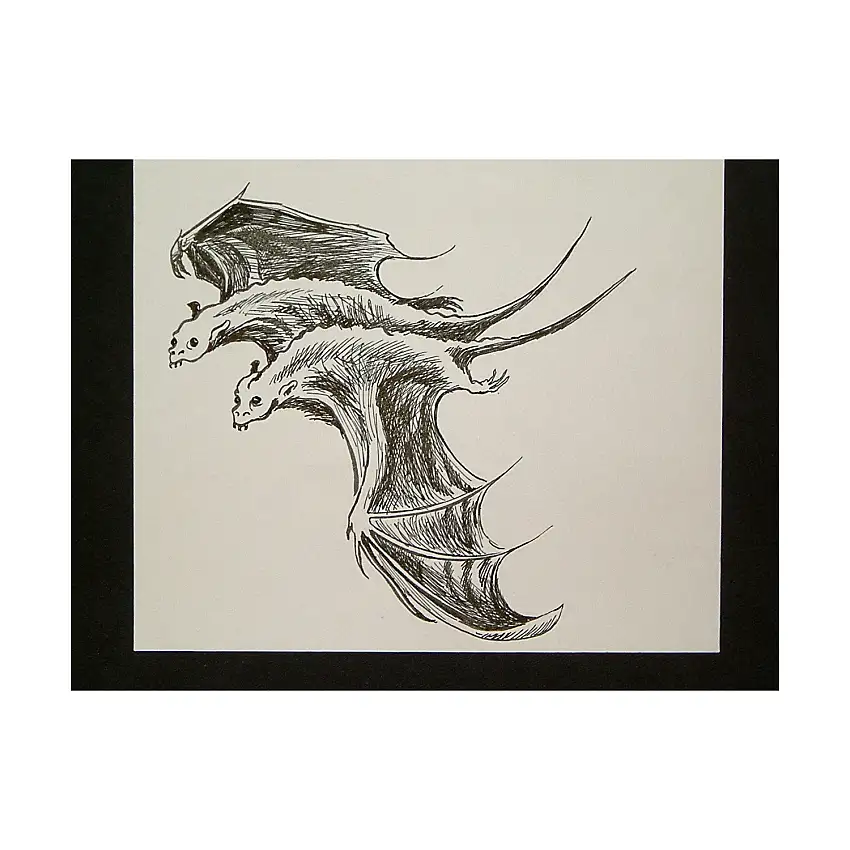 A5 - Bakkas - 5" x 5" Original Ink