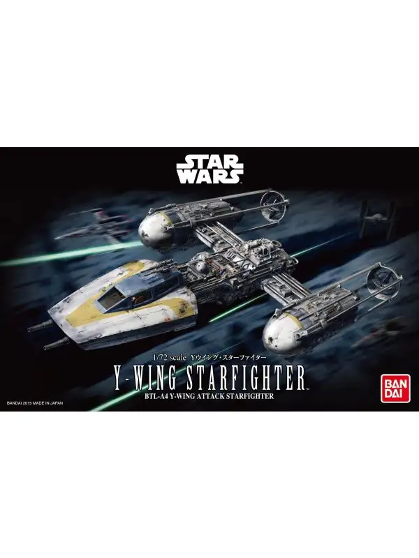 Bandai 2378838 Star Wars Y-Wing Starfighter 1/72 Scale Plastic Model Kit