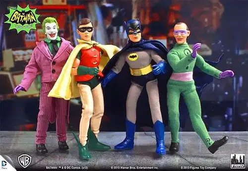 DC Batman Set of 4 Action Figures [Classic TV Series (1966)]