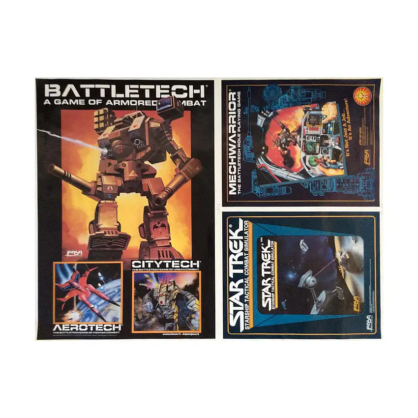 Battletech/Star Trek Advertisement Poster Mark Up Page
