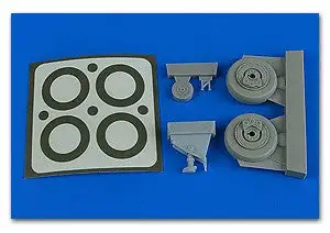 Aires 4788 1/48 A1J Skyraider Wheels & Paint Masks For TAM