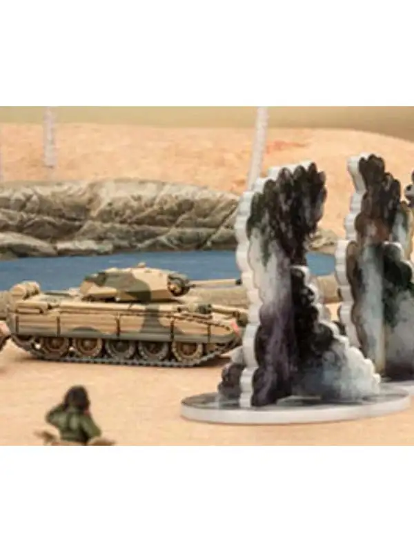 Flames of War AT006 Smoke Bombardment Markers (4)