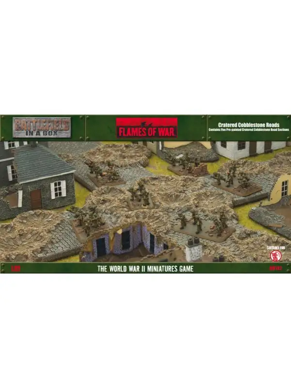 Battlefront BB142 Travel: Cratered Cobblestone Roads (8) Gaming Terrain